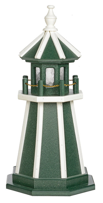 Amish-Made Hybrid (Wood and Poly) Painted Lighthouses