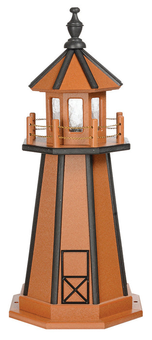 Amish-Made Hybrid (Wood and Poly) Painted Lighthouses