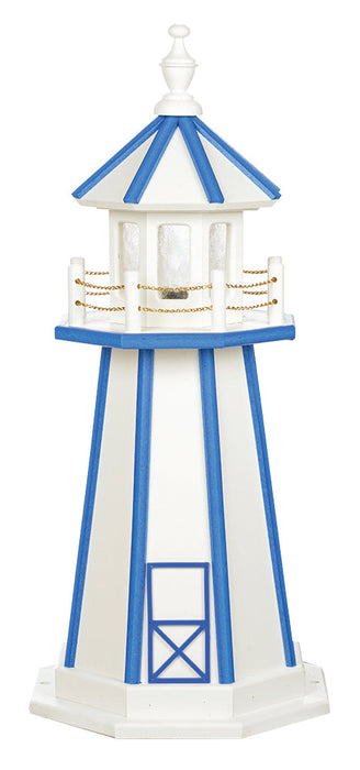 Amish-Made Hybrid (Wood and Poly) Painted Lighthouses