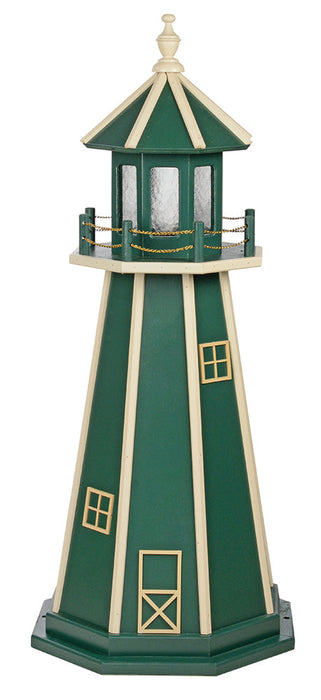 Amish-Made Hybrid (Wood and Poly) Painted Lighthouses