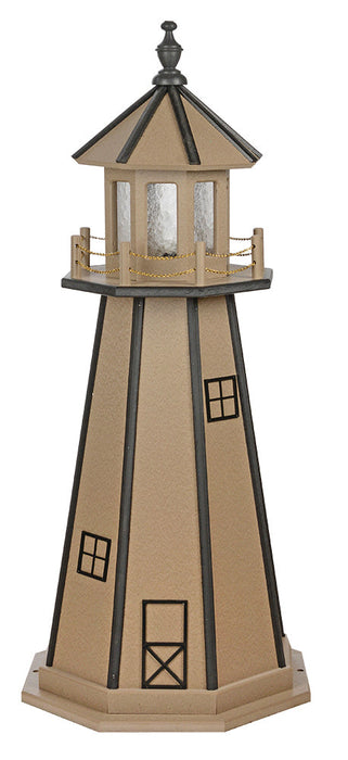 Amish-Made Hybrid (Wood and Poly) Painted Lighthouses