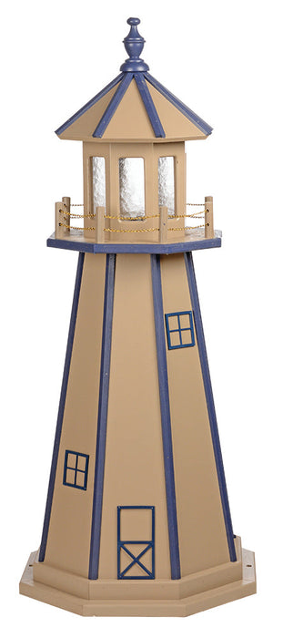 Amish-Made Hybrid (Wood and Poly) Painted Lighthouses