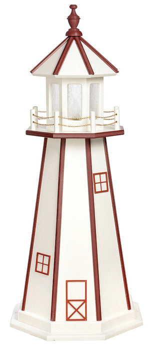 Amish-Made Hybrid (Wood and Poly) Painted Lighthouses