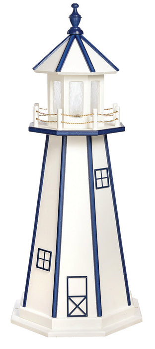 Amish-Made Hybrid (Wood and Poly) Painted Lighthouses