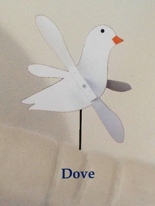 Dove Whirlybird Wind Spinner Yard Decoration