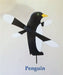 Penguin Whirlybird Wind Spinner Yard Decoration