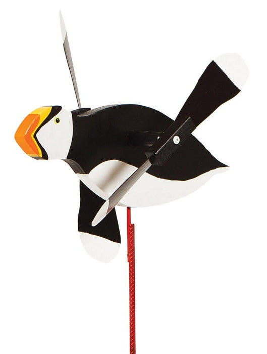 Puffin Whirlybird Wind Spinner Yard Decoration