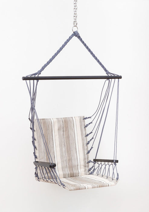 Ironstone Hanging Hammock Chair Swing with Powder Coated Stand