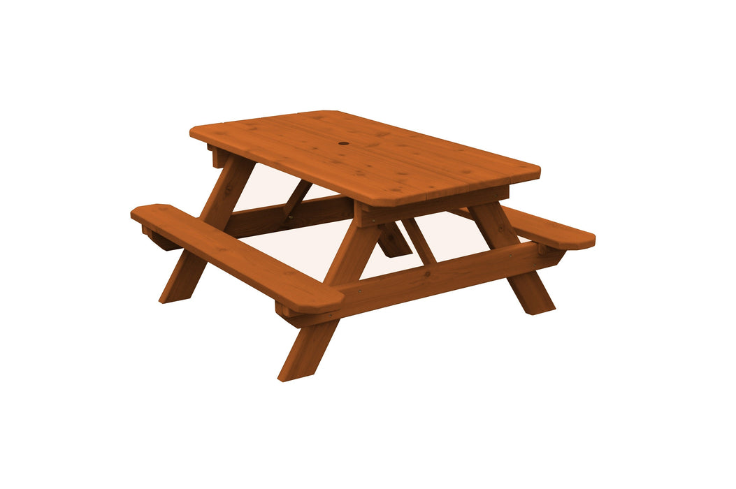 A&L Furniture Co. 4' Amish-Made Cedar Kids Picnic Table