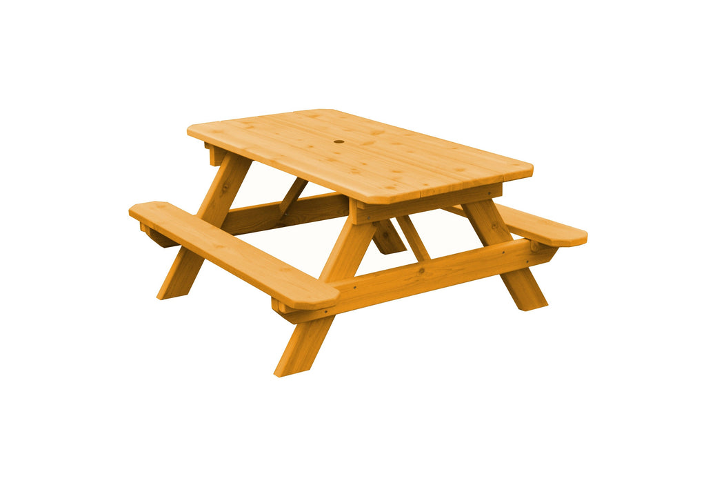 A&L Furniture Co. 4' Amish-Made Cedar Kids Picnic Table