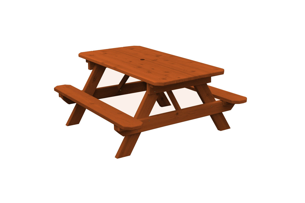 A&L Furniture Co. 4' Amish-Made Cedar Kids Picnic Table