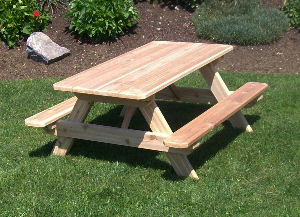 A&L Furniture Co. 4' Amish-Made Cedar Kids Picnic Table