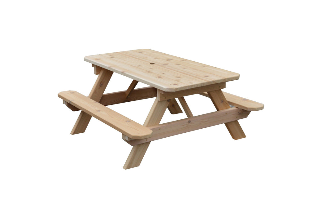 A&L Furniture Co. 4' Amish-Made Cedar Kids Picnic Table