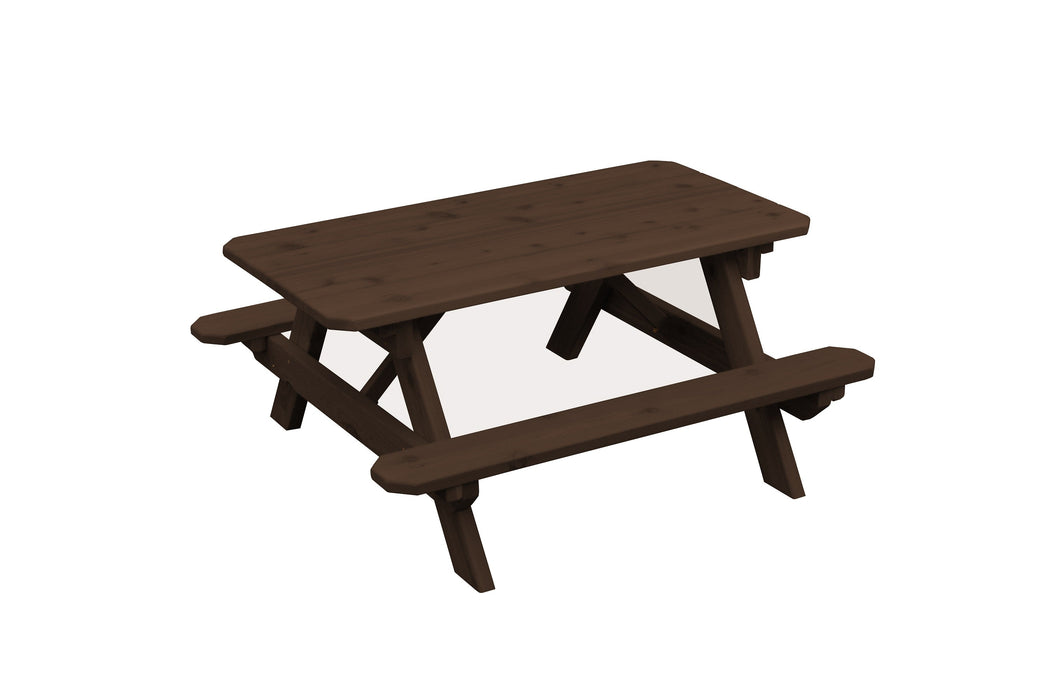 A&L Furniture Co. 4' Amish-Made Cedar Kids Picnic Table