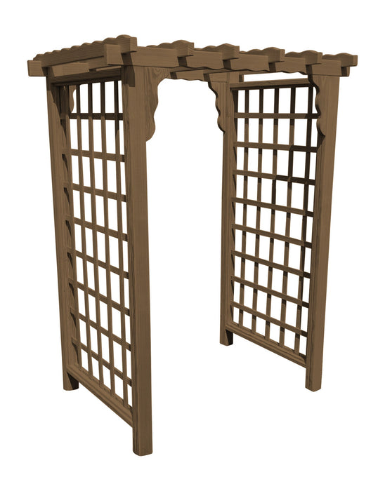 Amish-Made 6' Pine Arbor - Available in 4 Styles, 10 Colors