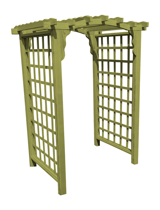 Amish-Made 6' Pine Arbor - Available in 4 Styles, 10 Colors