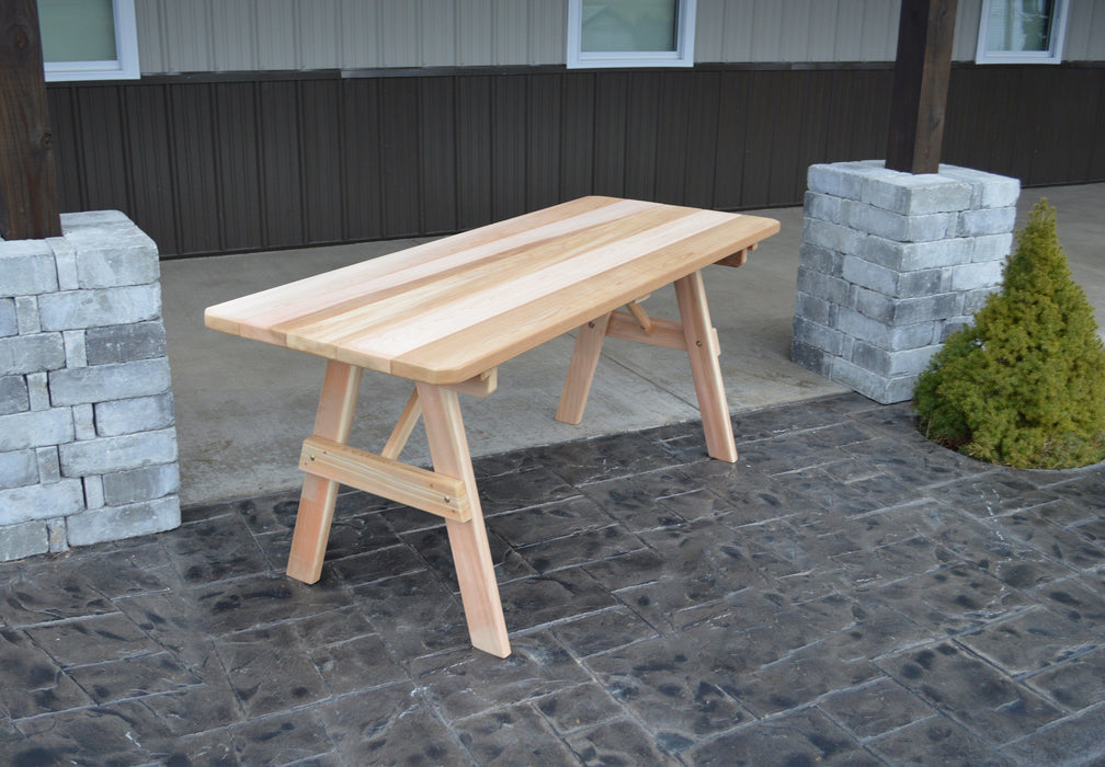 A&L Furniture Co. Amish-Made Cedar Traditional Picnic Tables