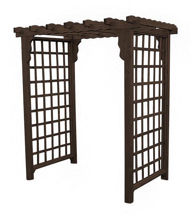 Amish-Made 5' Cedar Arbor - Available in 4 Styles, 9 Colors