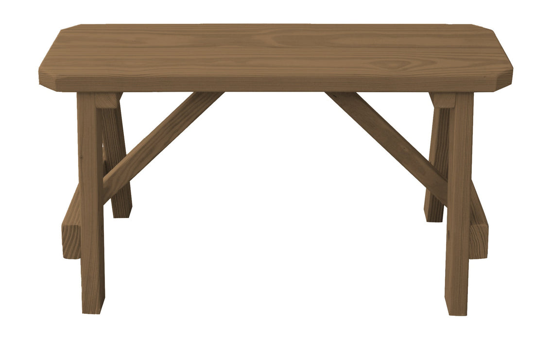 A&L Furniture Co. Amish-Made Pressure-Treated Pine Traditional A-Frame Benches