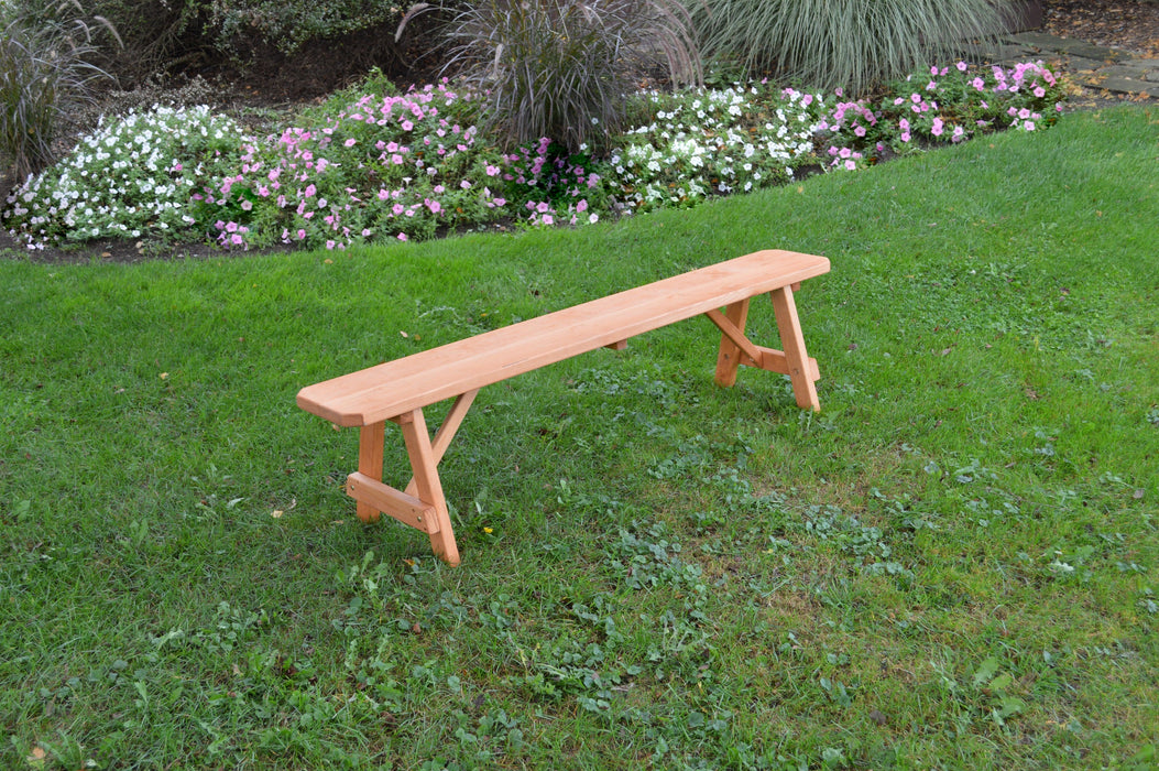 A&L Furniture Co. Amish-Made Pressure-Treated Pine Traditional A-Frame Benches