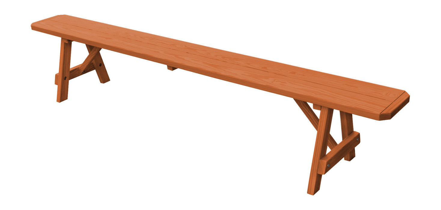 A&L Furniture Co. Amish-Made Pressure-Treated Pine Traditional A-Frame Benches