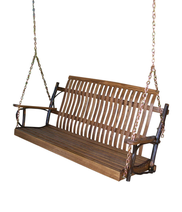 A&L Furniture Co. Amish-Made Hickory Porch Swings