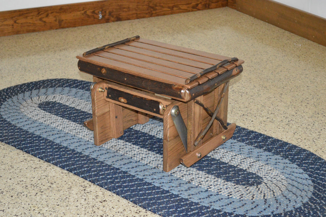 A&L Furniture Co. Amish-Made Hickory Gliding Ottoman