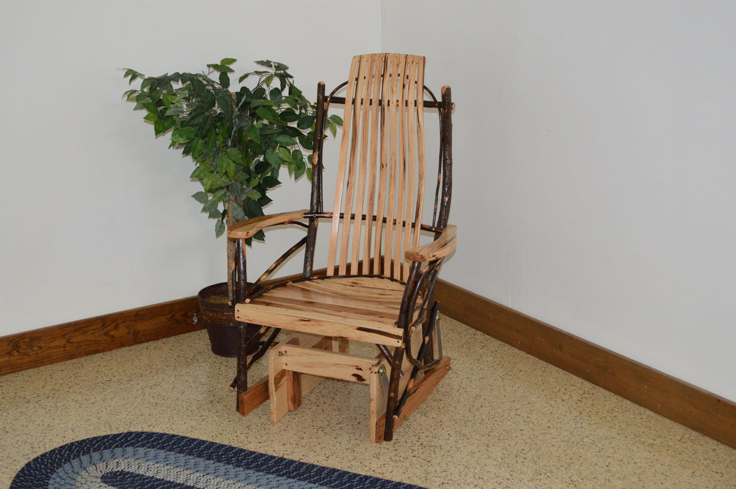 A&L Furniture Co. Amish-Made Hickory Glider Rocker