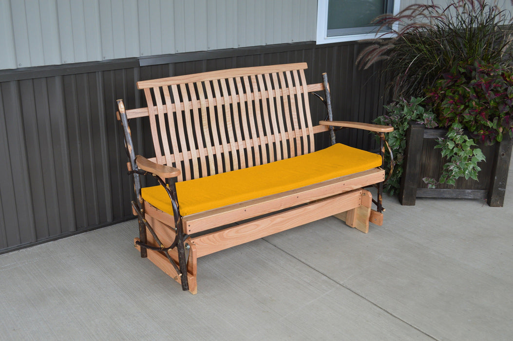 A&L Furniture Co. Amish-Made Hickory Porch Gliders