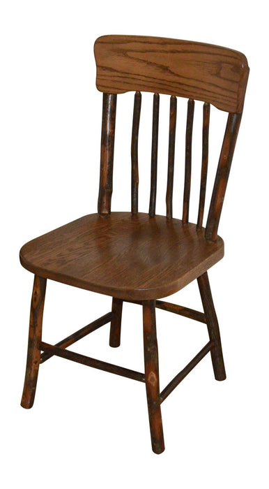 A&L Furniture Co. Amish-Made Hickory Panel Back Dining Chairs