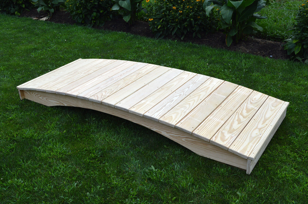 Amish-Made Weight-Bearing Yellow Pine Plank Garden Bridges