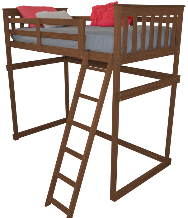 VersaLoft Twin Mission Loft Beds with Ladders by A&L Furniture Company