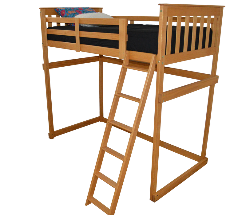 VersaLoft Twin Mission Loft Beds with Ladders by A&L Furniture Company