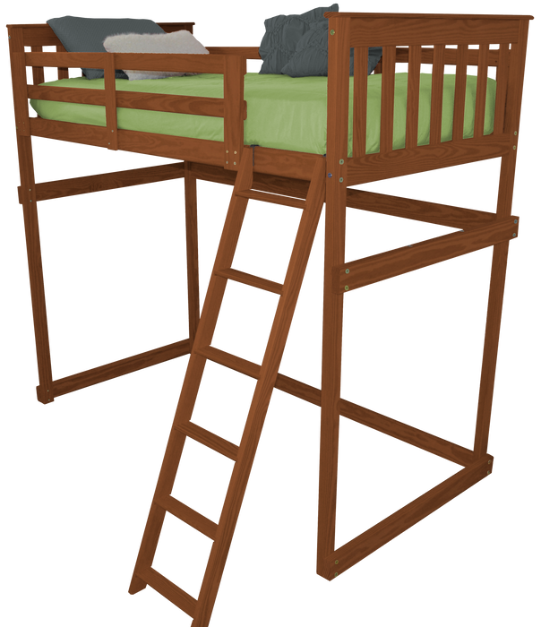 VersaLoft Twin Mission Loft Beds with Ladders by A&L Furniture Company