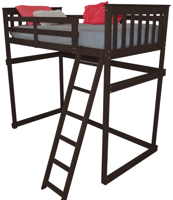 VersaLoft Twin Mission Loft Beds with Ladders by A&L Furniture Company