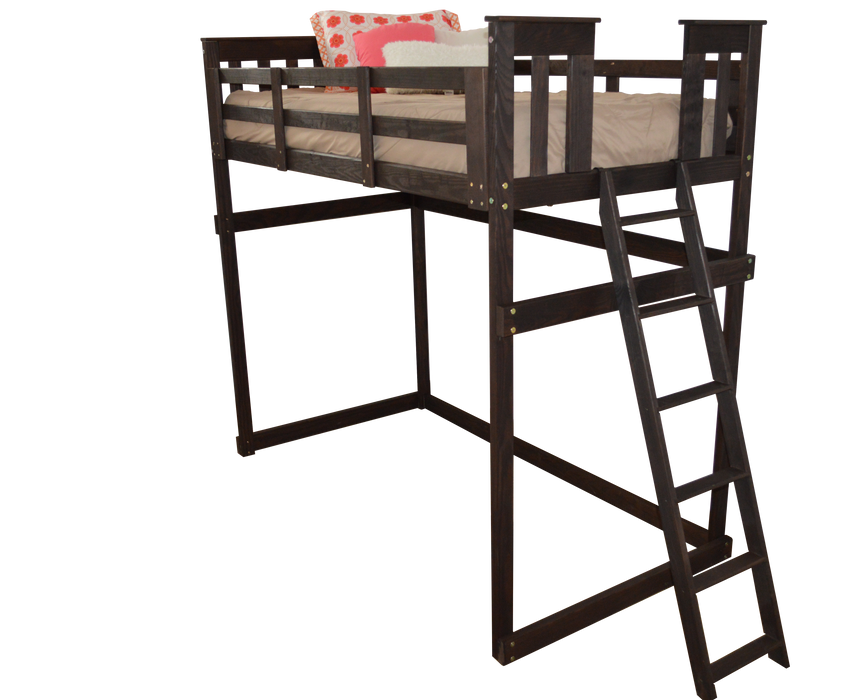 VersaLoft Twin Mission Loft Beds with Ladders by A&L Furniture Company