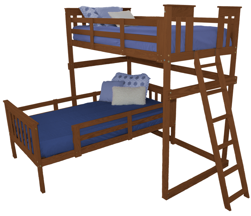 VersaLoft Twin Mission Loft Beds with Ladders by A&L Furniture Company