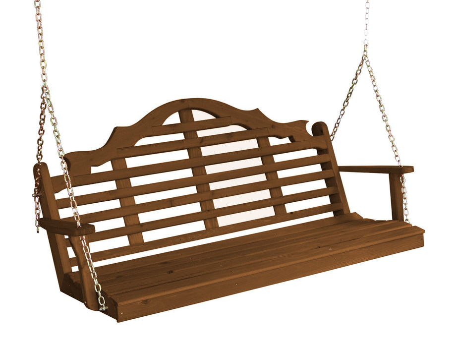 A&L Furniture Co. Amish-Made Cedar Marlboro Porch Swings