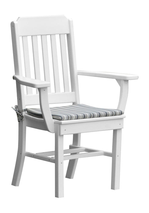 A&L Furniture Co. Amish-Made Poly Traditional Dining Chair with Arms