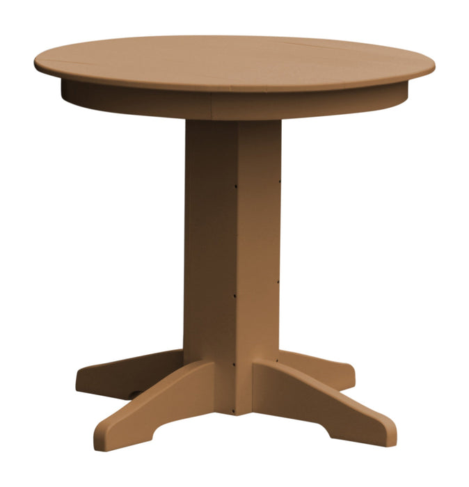 A&L Furniture Co. Round Amish-Made Poly Dining Tables