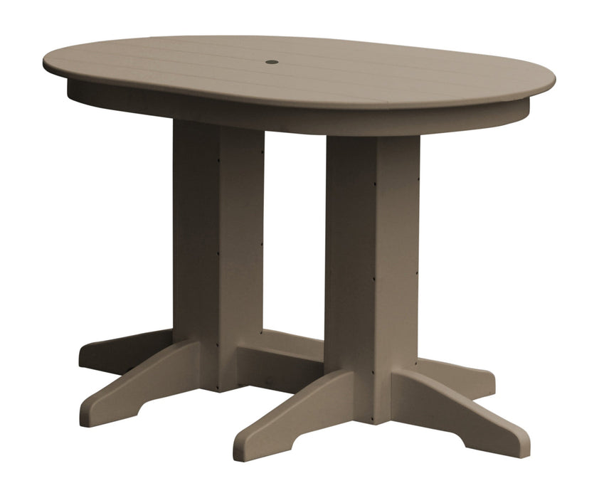 A&L Furniture Co. Oval Amish-Made Poly Dining Tables