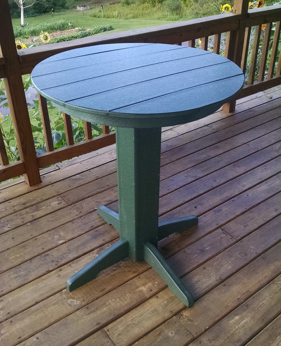 A&L Furniture Co. Round Amish-Made Poly Bar Tables