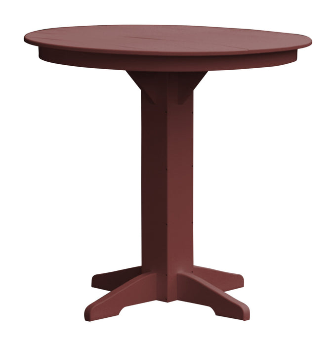 A&L Furniture Co. Round Amish-Made Poly Bar Tables