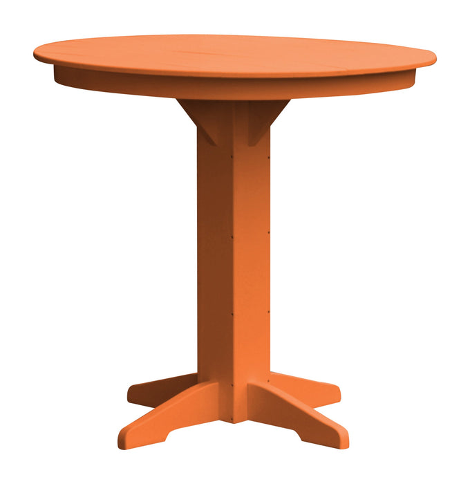 A&L Furniture Co. Round Amish-Made Poly Bar Tables