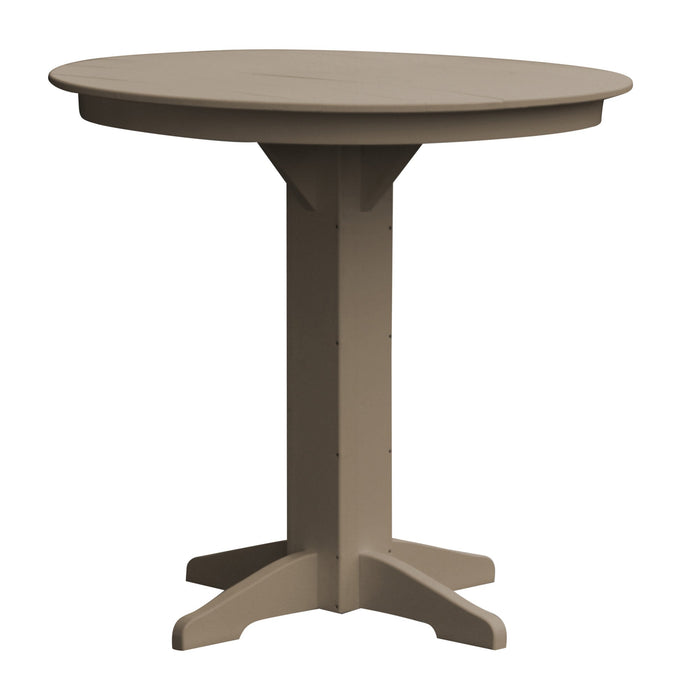 A&L Furniture Co. Round Amish-Made Poly Bar Tables