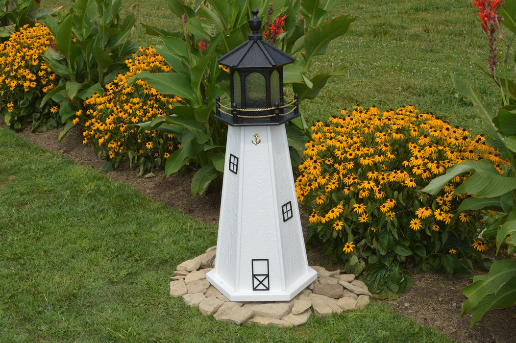 Hexagonal Amish-Made Wooden Cape Cod, MA Replica Lighthouses