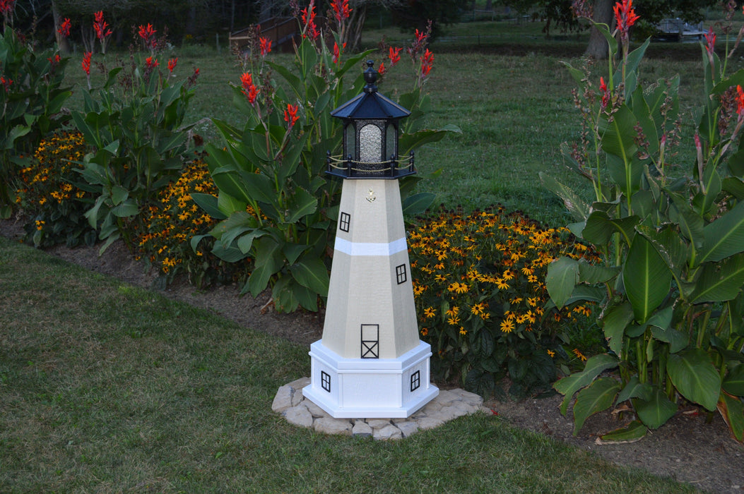 Hexagonal Amish-Made Wooden Split Rock, MN Replica Lighthouses