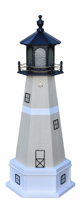 Hexagonal Amish-Made Wooden Split Rock, MN Replica Lighthouses