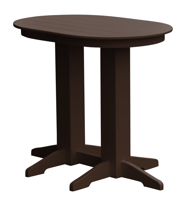 A&L Furniture Co. Oval Amish-Made Poly Bar Tables