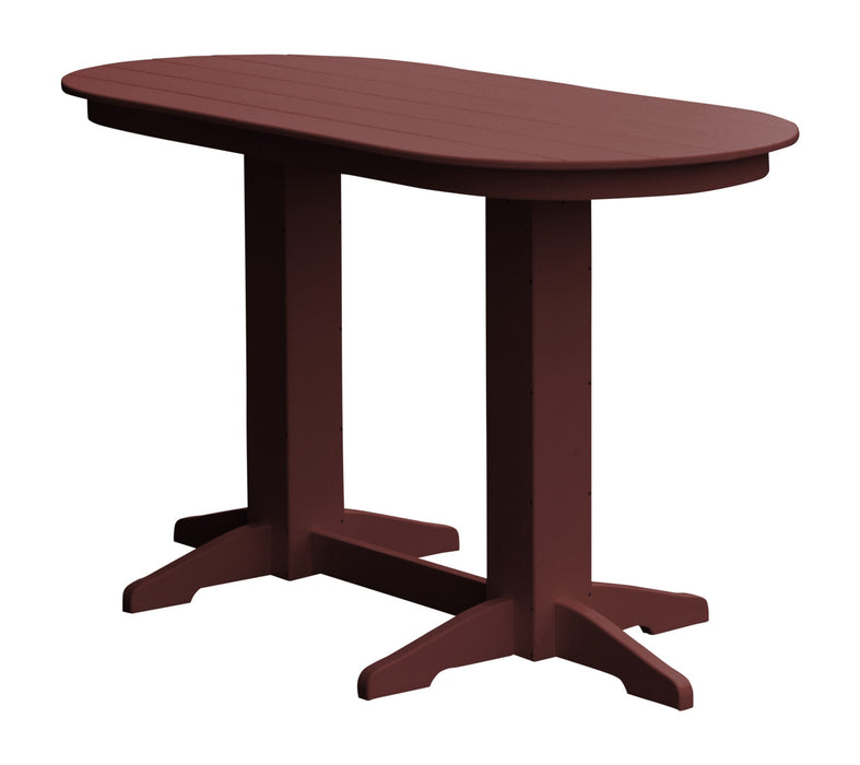 A&L Furniture Co. Oval Amish-Made Poly Bar Tables